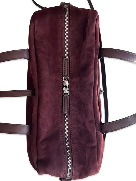 MZ Wallace Nubuck Astor Satchel Satchel Bag with Extra Strap and Pouch - Picture 10 of 17